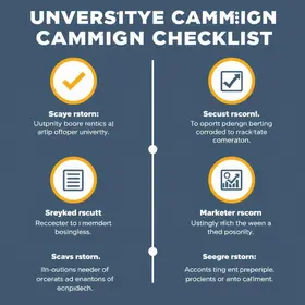 Checklist de campanha universitária: passo a passo e cuidados