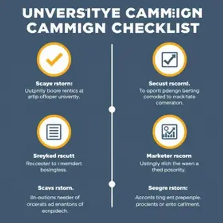 Checklist de campanha universitária: passo a passo e cuidados