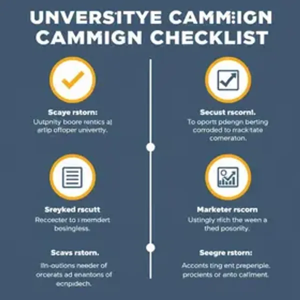 Checklist de campanha universitária: passo a passo e cuidados