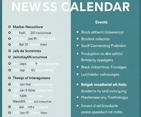 Agenda de calendário acadêmico: notícias e atualizações