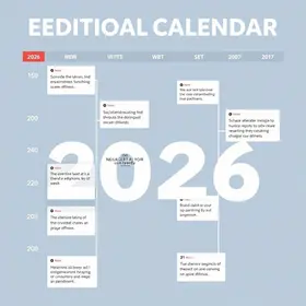 Calendário editorial em 2026: notícias e atualizações